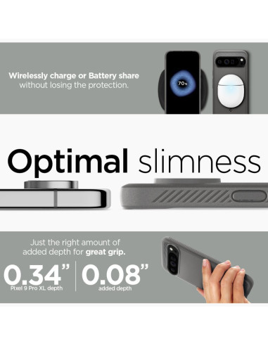 Case SPIGEN Rugged Armor for GOOGLE Pixel 9 Pro XL marble grey