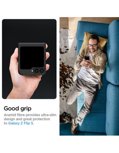 SPIGEN Coque Airskin pour SAMSUNG Z FLIP 6 noir aramide