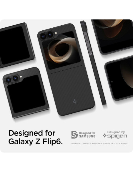 SPIGEN Coque Airskin pour SAMSUNG Z FLIP 6 noir aramide
