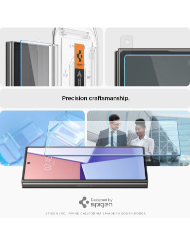 Verre trempé "EZ FIT" de SPIGEN Glas.TR Lot de 2 pour SAMSUNG Z FOLD 6 transparent