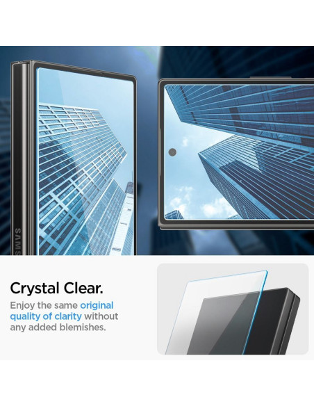 Verre trempé "EZ FIT" de SPIGEN Glas.TR Lot de 2 pour SAMSUNG Z FOLD 6 transparent