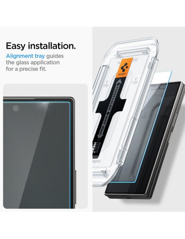 Verre trempé "EZ FIT" de SPIGEN Glas.TR Lot de 2 pour SAMSUNG Z FOLD 6 transparent