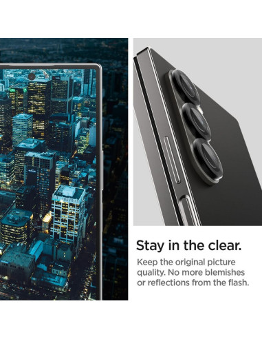 SPIGEN OPTIK.TR "EZ FIT" protecteur de caméra 2-pack pour SAMSUNG Z FOLF 6 noir