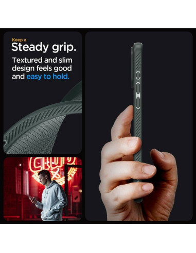 Case SPIGEN Liquid Air for IPHONE 16 Pro Max abbys green