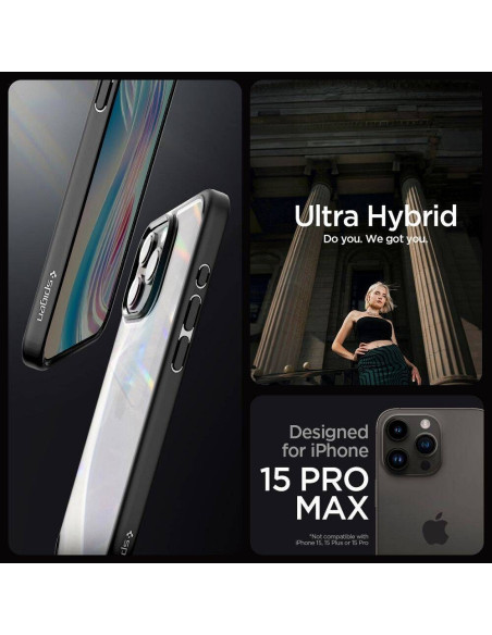 Case SPIGEN Ultra Hybrid for IPHONE 16 Pro Max matte black