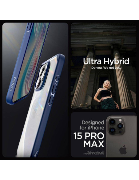 Case SPIGEN Ultra Hybrid for IPHONE 16 Pro Max navy blue
