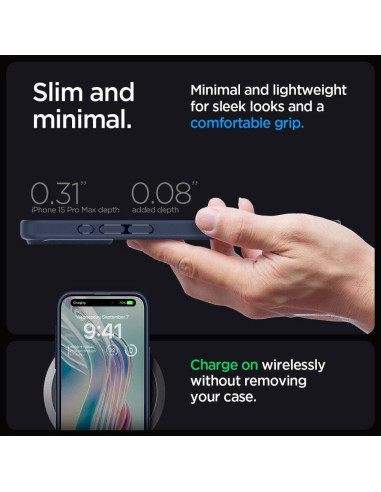 Case SPIGEN Ultra Hybrid for IPHONE 16 Pro Max navy blue