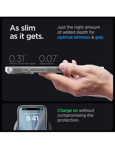 Case SPIGEN Ultra Hybrid Mag compatible with MagSafe for IPHONE 16 Pro Max graphite
