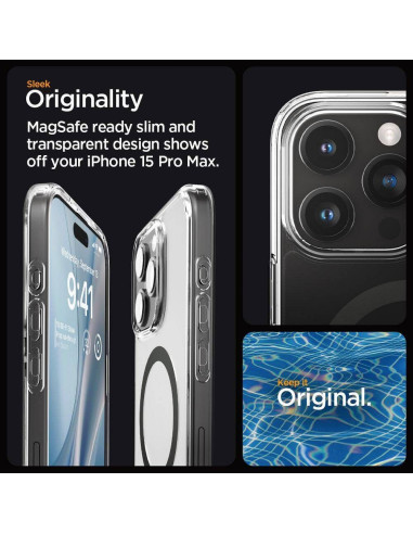 Case SPIGEN Ultra Hybrid Mag compatible with MagSafe for IPHONE 16 Pro Max graphite