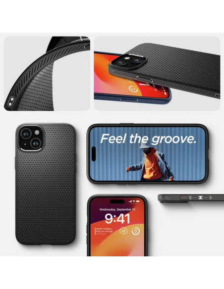 Case SPIGEN Liquid Air for IPHONE 16 Plus matte black