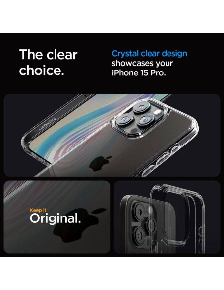Case SPIGEN Ultra Hybrid for IPHONE 16 Pro space crystal