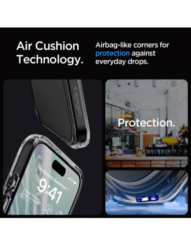 Case SPIGEN Ultra Hybrid for IPHONE 16 Pro space crystal