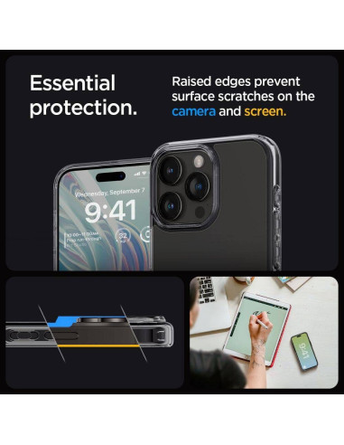 Case SPIGEN Ultra Hybrid for IPHONE 16 Pro space crystal