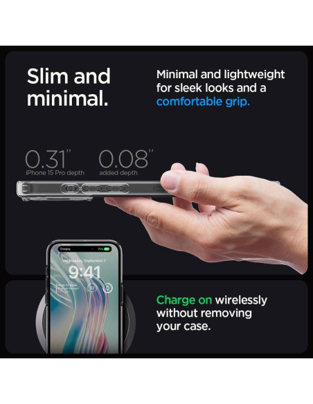 Case SPIGEN Ultra Hybrid for IPHONE 16 Pro space crystal