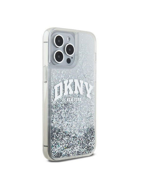 Coque DKNY pour IPHONE 15 Pro Max DKHCP15XLBNAET (DKNY HC Liquid Glitters W/Arch Logo) blanc