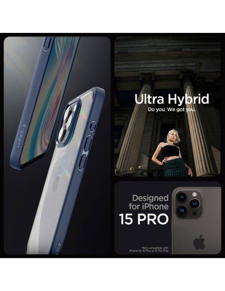 Case SPIGEN Ultra Hybrid for IPHONE 16 Pro navy blue