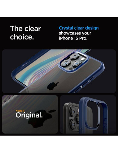 Case SPIGEN Ultra Hybrid for IPHONE 16 Pro navy blue