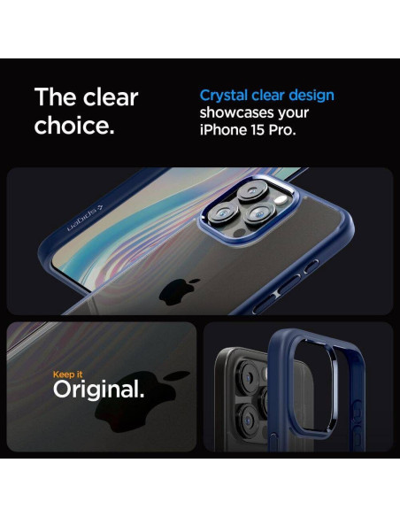 Case SPIGEN Ultra Hybrid for IPHONE 16 Pro navy blue