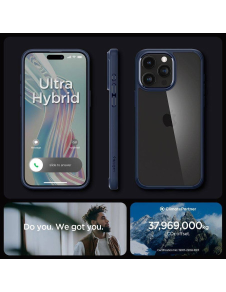 Case SPIGEN Ultra Hybrid for IPHONE 16 Pro navy blue