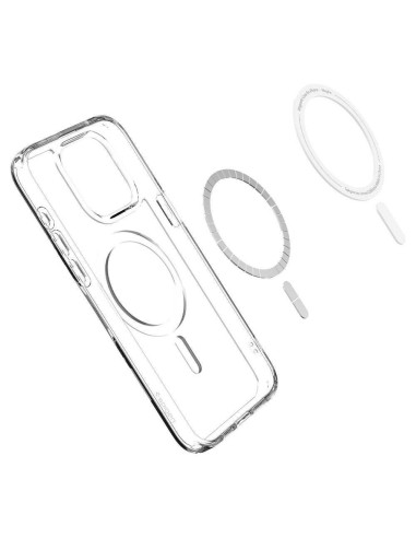 Case SPIGEN Ultra Hybrid Mag compatible with MagSafe for IPHONE 16 Pro frost clear