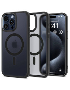 Case SPIGEN Ultra Hybrid Mag compatible with MagSafe for IPHONE 16 Pro frost black