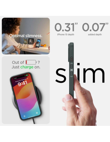 Case SPIGEN Liquid Air for IPHONE 16 abbys green