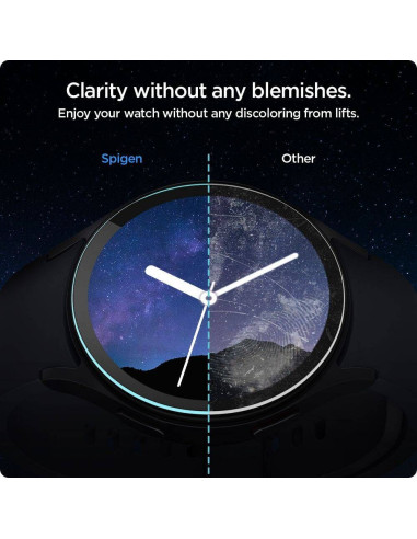 SPIGEN GLAS.TR "EZ-FIT" Verre trempé 2-PACK pour SAMSUNG Galaxy Watch 7 ( 44 MM ) transparent