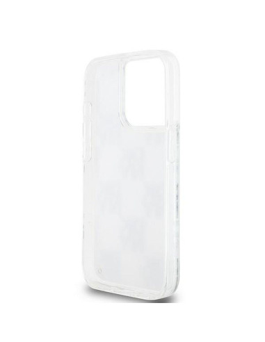 Coque DKNY pour IPHONE 15 Pro DKHCP15LLCPEPT (DKNY HC Liquid Glitters W/Checkered Pattern) blanc