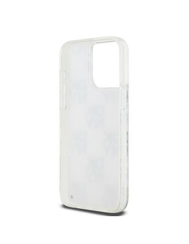 Coque DKNY pour IPHONE 15 Pro Max DKHCP15XLCPEPT (DKNY HC Liquid Glitters W/Checkered Pattern) blanc