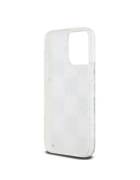 Coque DKNY pour IPHONE 15 Pro Max DKHCP15XLCPEPT (DKNY HC Liquid Glitters W/Checkered Pattern) blanc