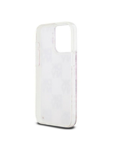 Coque DKNY pour IPHONE 15 Pro Max DKHCP15XLCPEPP (DKNY HC Liquid Glitters W/Checkered Pattern) rose