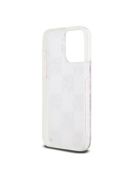 Coque DKNY pour IPHONE 15 Pro Max DKHCP15XLCPEPP (DKNY HC Liquid Glitters W/Checkered Pattern) rose