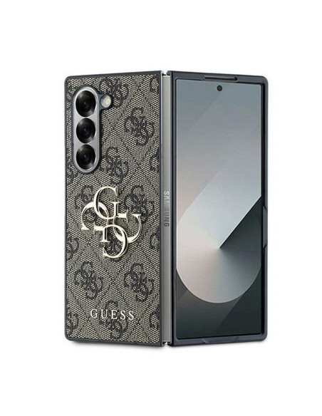 Coque GUESS pour SAMSUNG Z Fold 6 GUHCZFD64GMGBR (PU 4G Leather Metal Logo) marron