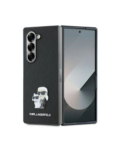 KARL LAGERFELD Coque pour SAMSUNG Z Fold 6 KLHCZFD6SAPKCNPK (HC Saffiano KC Metal Pin) noir