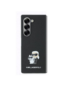 KARL LAGERFELD Coque pour SAMSUNG Z Fold 6 KLHCZFD6SAPKCNPK (HC Saffiano KC Metal Pin) noir 2