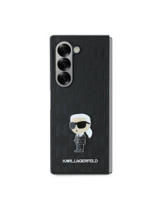 KARL LAGERFELD Coque pour SAMSUNG Z Fold 6 KLHCZFD6SAPKINPK (HC Saffiano Monogram Ikonik Pin) noir 2