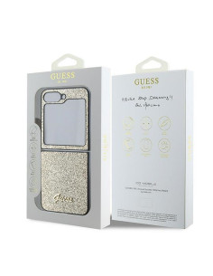 Coque GUESS pour SAMSUNG Z Flip 6 GUHCZF6HGGSHD (HC PU 4G Glitter Script) or 2