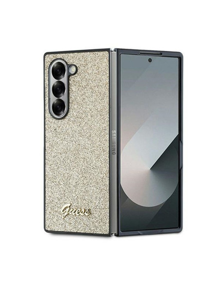 Coque GUESS pour SAMSUNG Z Fold 6 GUHCZFD6HGGSHD (HC PU 4G Glitter Script) or