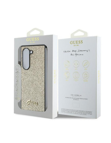 Coque GUESS pour SAMSUNG Z Fold 6 GUHCZFD6HGGSHD (HC PU 4G Glitter Script) or
