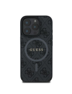 GUESS case for IPHONE 16 Pro compatible with MagSafe GUHMP16LG4GFRK (PU 4G Ring Classic Logo) black 2