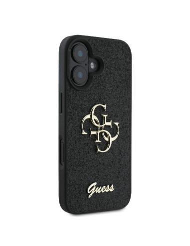 GUESS case for IPHONE 16 Plus GUHCP16MHG4SGK (Fixed Glitter Big 4G) black
