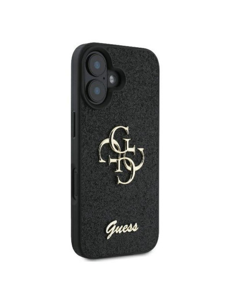 GUESS case for IPHONE 16 Plus GUHCP16MHG4SGK (Fixed Glitter Big 4G) black