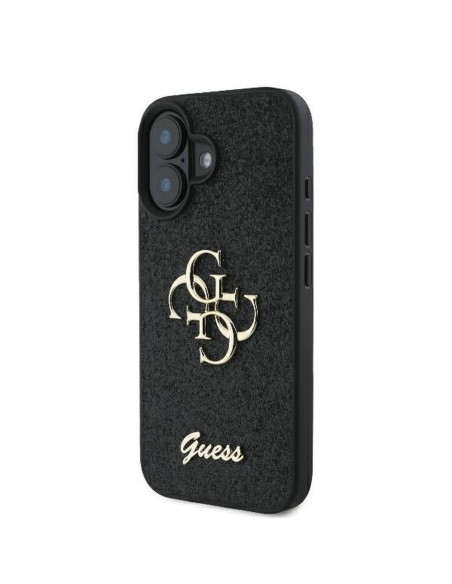 GUESS case for IPHONE 16 Plus GUHCP16MHG4SGK (Fixed Glitter Big 4G) black