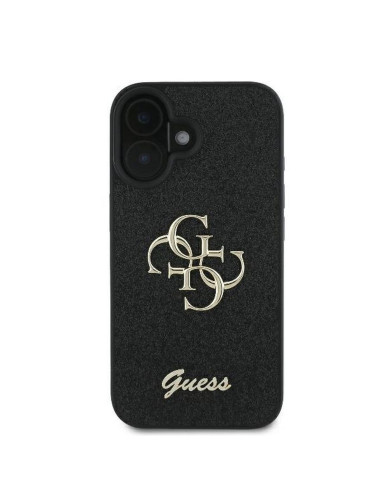 GUESS case for IPHONE 16 Plus GUHCP16MHG4SGK (Fixed Glitter Big 4G) black