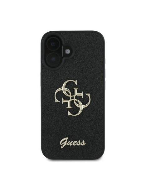 GUESS case for IPHONE 16 Plus GUHCP16MHG4SGK (Fixed Glitter Big 4G) black