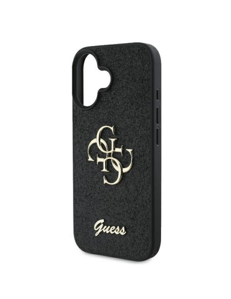 GUESS case for IPHONE 16 Plus GUHCP16MHG4SGK (Fixed Glitter Big 4G) black