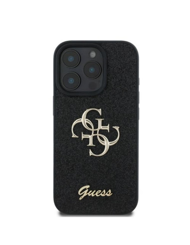 GUESS case for IPHONE 16 Pro Max GUHCP16XHG4SGK (Fixed Glitter Big 4G) black