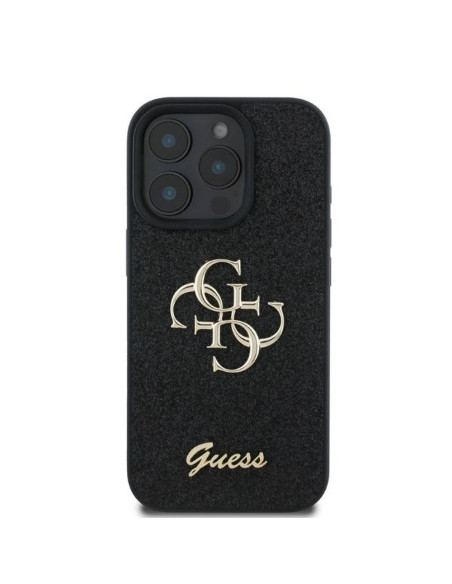 GUESS case for IPHONE 16 Pro Max GUHCP16XHG4SGK (Fixed Glitter Big 4G) black