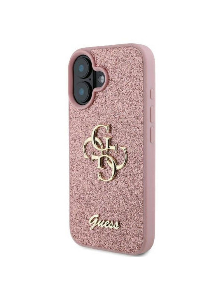 GUESS case for IPHONE 16 Plus GUHCP16MHG4SGP (Fixed Glitter Big 4G) pink