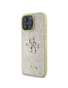 GUESS case for IPHONE 16 Pro Max GUHCP16XHG4SGD (Fixed Glitter Big 4G) gold 2